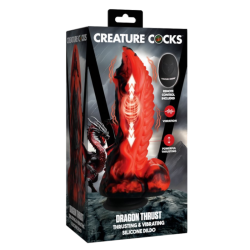 Dragon Thrust Thrusting & Vibrating Silicone Dildo