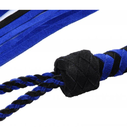 Black and Blue Suede Flogger