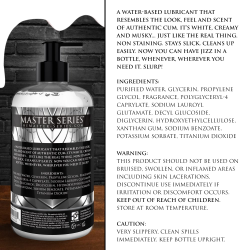 Jizz Cum-Scented Water-Based Lube - 16oz.