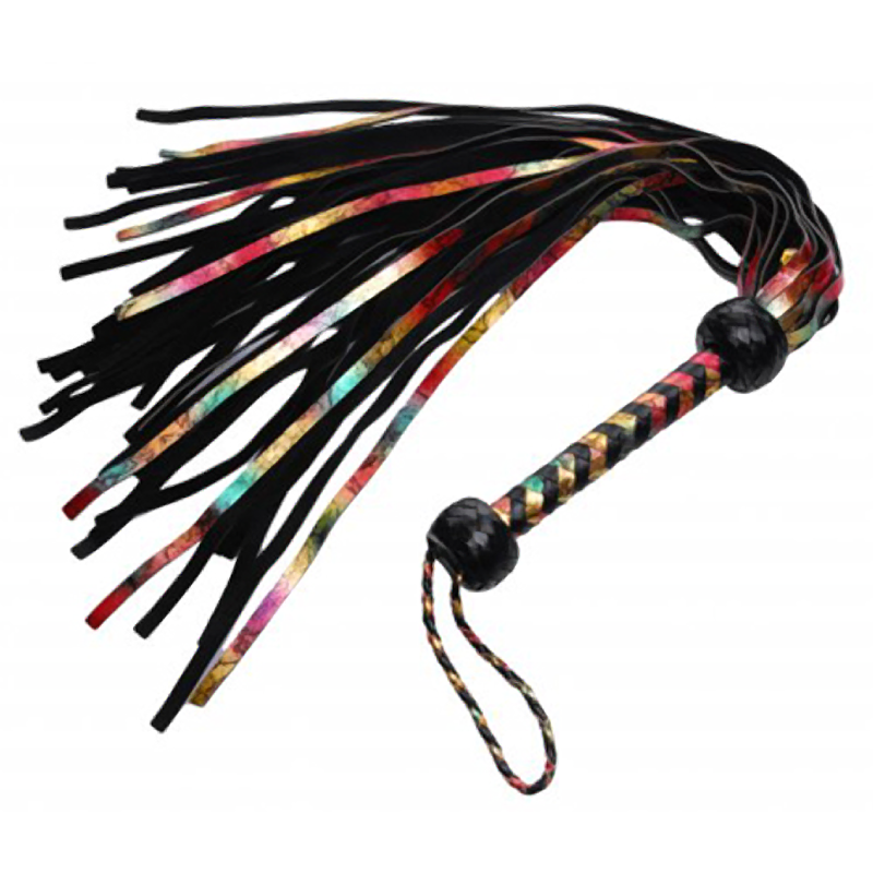 Rainbow Lambskin Leather Flogger Rainbow Lambskin Leather Flogger