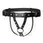 Double Penetration Premium Leather Dildo Harness for Men