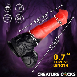Ultimate Centaur Thrusting & Vibrating Silicone Dildo by Creature Cocks