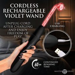 Elektrawand Rechargeable Violet Wand with Attachments