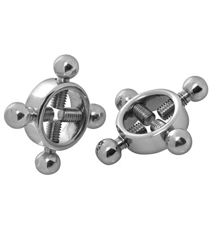 Stainless Steel Rings of Fire Nipple Press Set