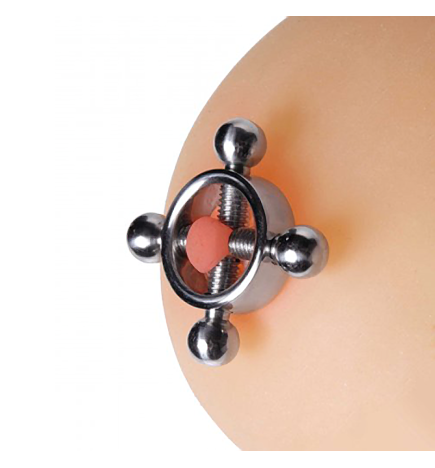 Stainless Steel Rings of Fire Nipple Press Set