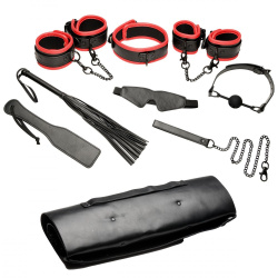 Scarlet Seduction Leather Bondage Travel Set