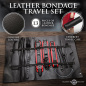 Scarlet Seduction Leather Bondage Travel Set