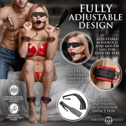 Scarlet Seduction Leather Bondage Travel Set