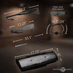 Scarlet Seduction Leather Bondage Travel Set