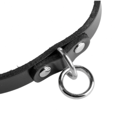 Leather Choker with O-Ring