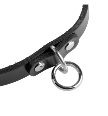 Leather Choker with O-Ring
