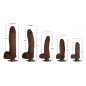 Jock Dark Vibrating Dildo with Balls (5 Sizes)