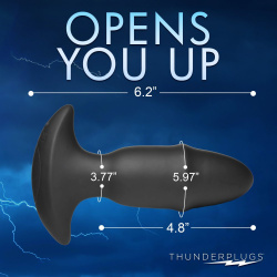 Rim Slide 10X Sliding Ring Silicone Butt Plug with Remote