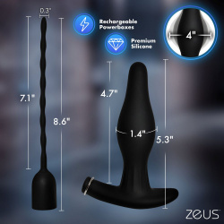 Inflatable Anal Plug & Urethral Sound E-Stim Kit