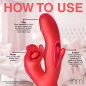 Kissing & Flicking Silicone Vibrator Kissing & Flicking Silicone Vibrator