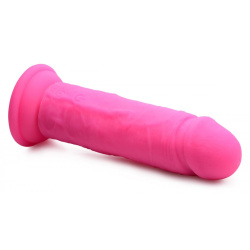 Power Player 28X Vibrating Silicone Dildo with Remote