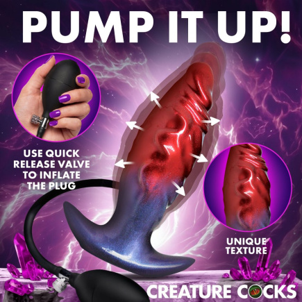 Anal Invader Inflatable Silicone Anal Plug
