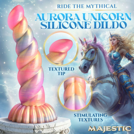 Aurora Unicorn Silicone Dildo