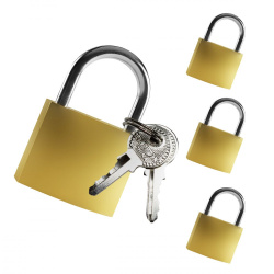 4 Pack Lock Set - Keyed Alike