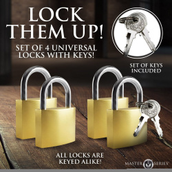 4 Pack Lock Set - Keyed Alike