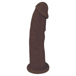 Silexpan Dark Hypoallergenic Silicone Dildo - 9 Inch
