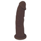 Silexpan Dark Hypoallergenic Silicone Dildo - 9 Inch
