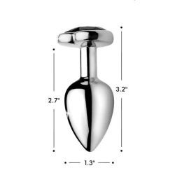 Black Heart Gem Anal Plug