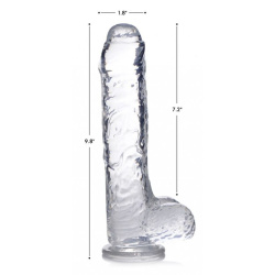 Jock C-Thru Uncut Dildo with Balls