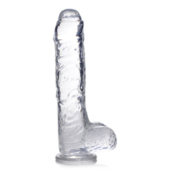 Jock C-Thru Uncut Dildo with Balls