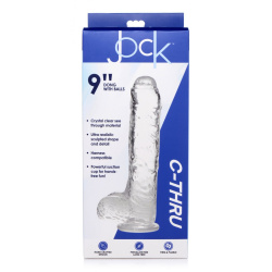 Jock C-Thru Uncut Dildo with Balls