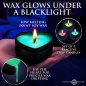 Burning Heart Blacklight Reactive Heart Drip Candle Set of 3 Burning Heart Blacklight Reactive Heart Drip Candle Set of 3