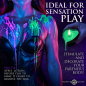 Burning Heart Blacklight Reactive Heart Drip Candle Set of 3 Burning Heart Blacklight Reactive Heart Drip Candle Set of 3