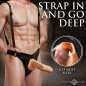 Magnum 9" Hollow Silicone Dildo w/ Harness Magnum 9" Hollow Silicone Dildo w/ Harness