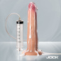 Real Skin 9.75" Ejaculating Silicone Dildo