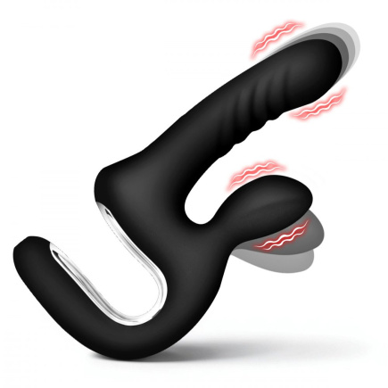 Thrust Pounder Thrusting Silicone Vibrator