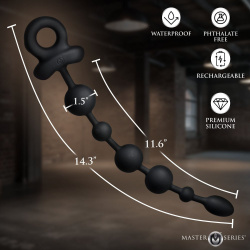 Balls Deep Vibrating Silicone Anal Beads