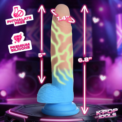K-Pop Idols Rion Silicone Dildo with Balls