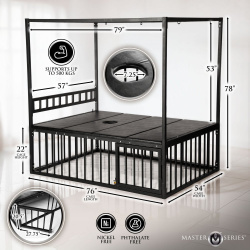 Bondage Bed with Cage