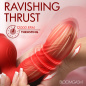 Rose Thrust Thrusting Silicone Vibrator