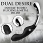 Dual Desire Dual-Ended Silicone and Metal Dildo