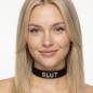 Leather 'SLUT' Collar