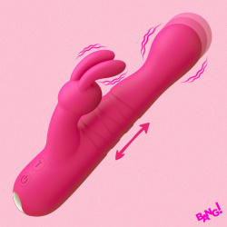 Thrusting Silicone Rabbit Vibrator