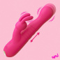 Thrusting Silicone Rabbit Vibrator Thrusting Silicone Rabbit Vibrator