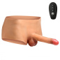 Ramming Briefs Thrusting & Vibrating Silicone Penis Shorts