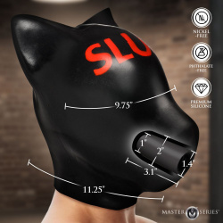 Pup Ear Silicone Sensory Hood - SLUT, SLAVE or DRONE
