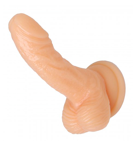 Silicone 4 Inch Realistic Suction Cup Mini Dildo