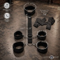 Submission Restraint Neck-Wrist-Ankle Restraints w/ Blindfold