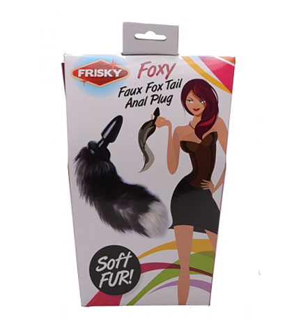 Grey Fox Tail Anal Plug