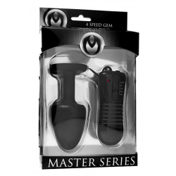Paragon Gem Accented Vibrating Anal Plug