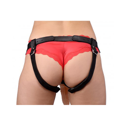 Dominance Leather Strap-On Harness